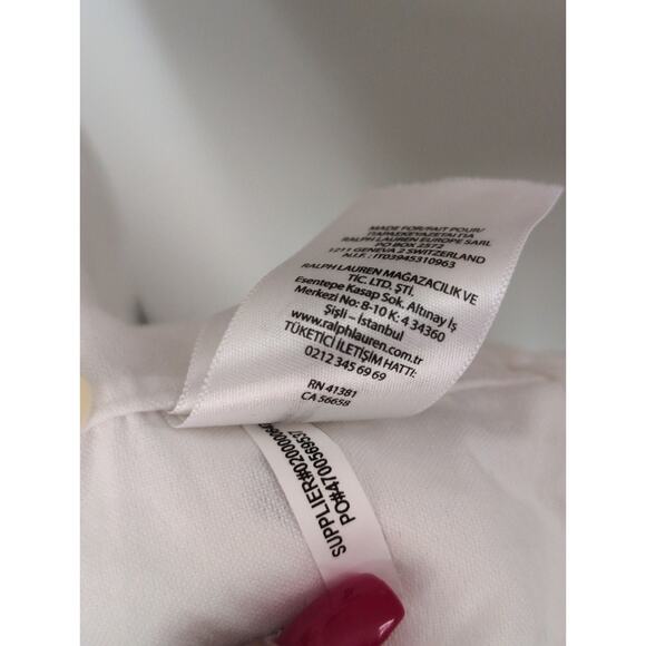 Ralph Lauren Preppy Nautical Anchor Shirt Summer Coastal Button Up Lg - Picture 8 of 8